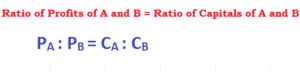 ratio of profits