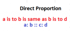 direct proportion