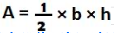 A=1/2*b*h