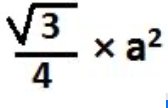 formula for area of an equilateral triangle