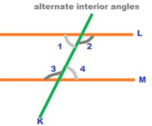 alternate interior angles